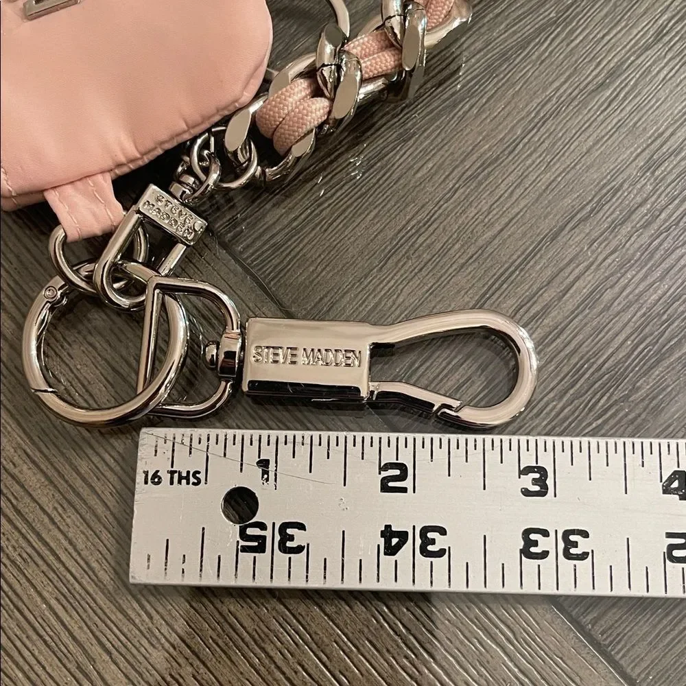 Steve Madden Blush Pink Keychain Set with Coin Purse  - Bag Charm